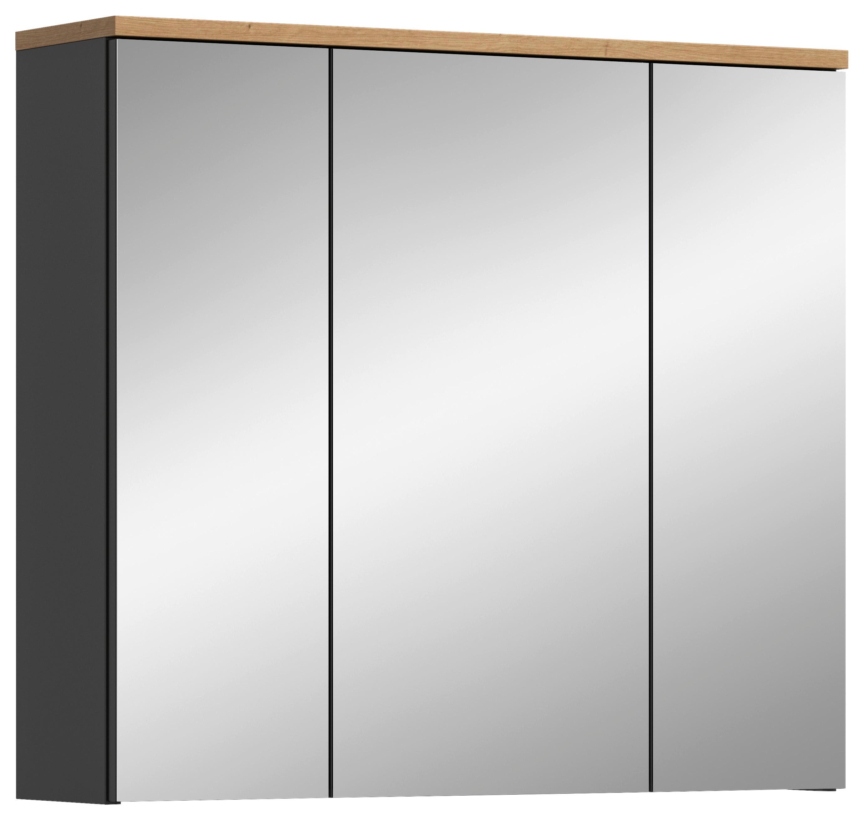 Omara Z Ogledalom Canu, Hrast - Moderno, steklo/leseni material (80/73/21cm) - MID.YOU