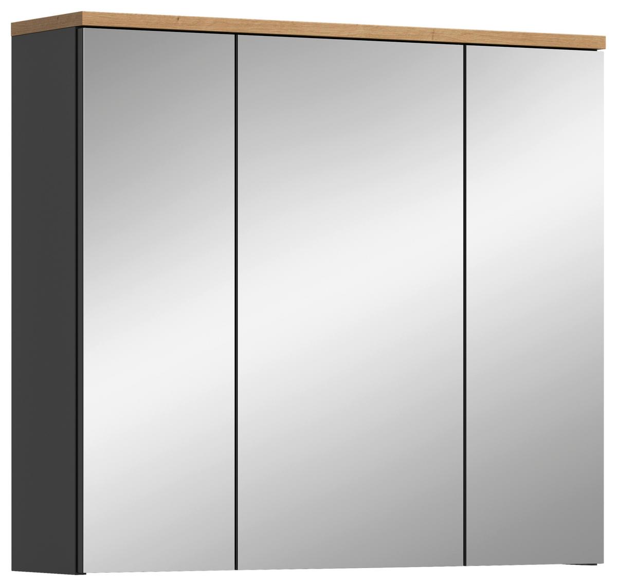 Omara Z Ogledalom Canu, Hrast - Moderno, steklo/leseni material (80/73/21cm) - MID.YOU