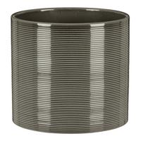 Kaspó Glass Grey Átm./ma.: Kb. 19/17cm - szürke, kerámia (19/17cm)