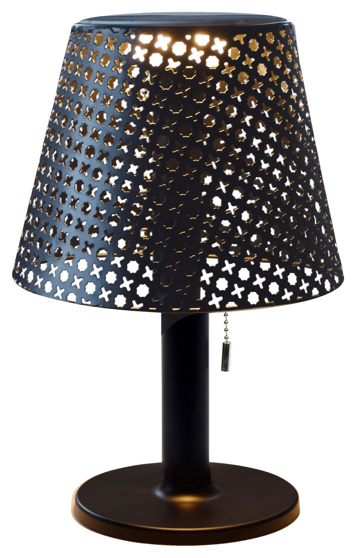 Lampă solară INO - negru, Modern, plastic/metal (21/35cm) - Modern Living