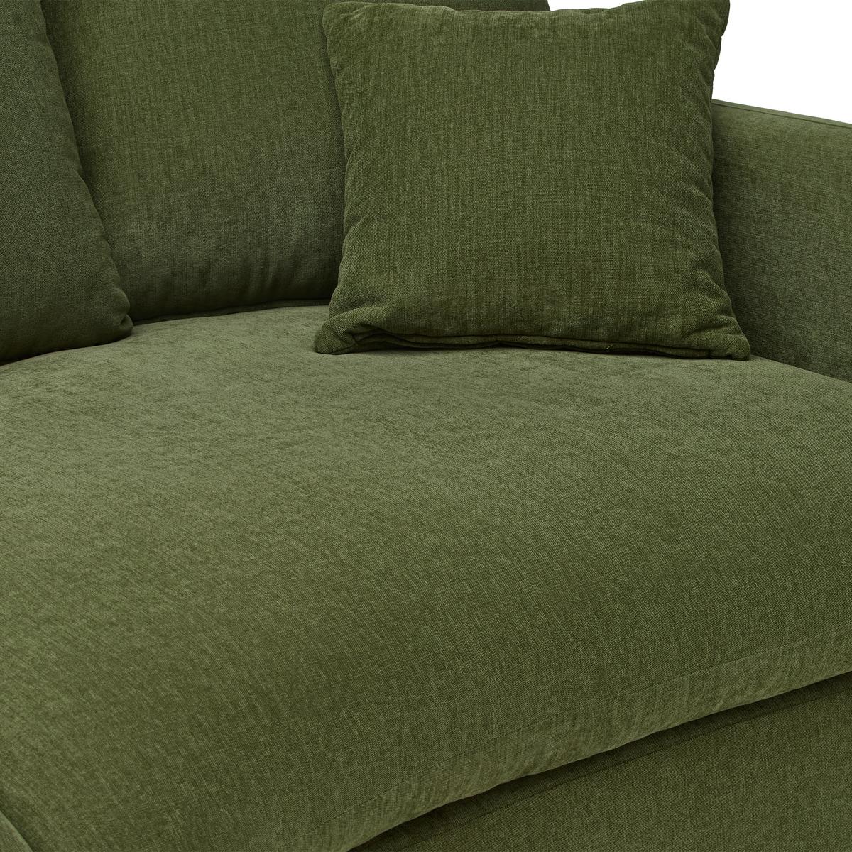 BIGSOFA ALABAMA - Dunkelgrün, MODERN, Holz/Holzwerkstoff (255/90/135cm) - Mömax