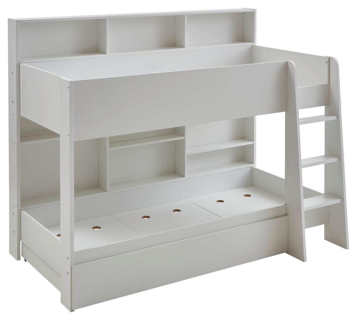 Krevet Na Kat Sely - bijela, Konvencionalno, drvni materijal (90/200cm) - Based