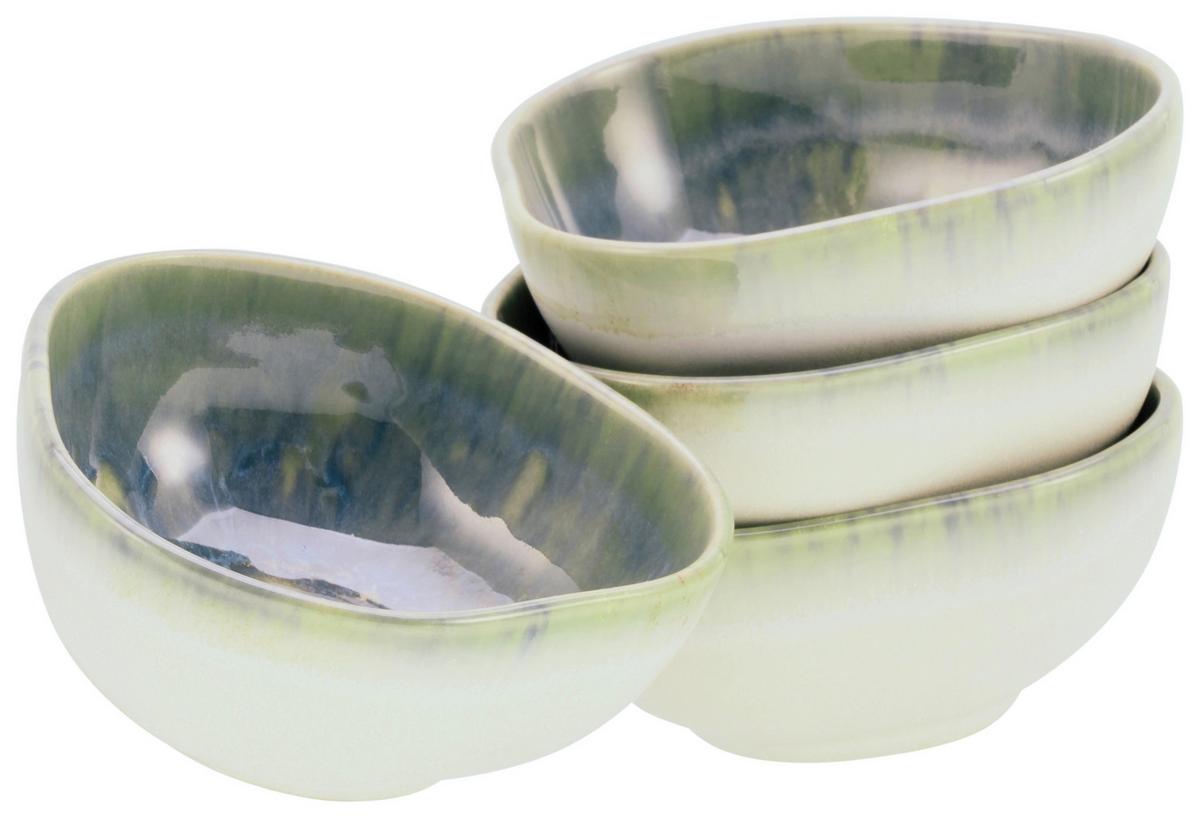 Set Skodelic Za Omake Yuki Uno, 4-Delni - modra/zelena, Basics, keramika (11,5/10cm) - Creatable