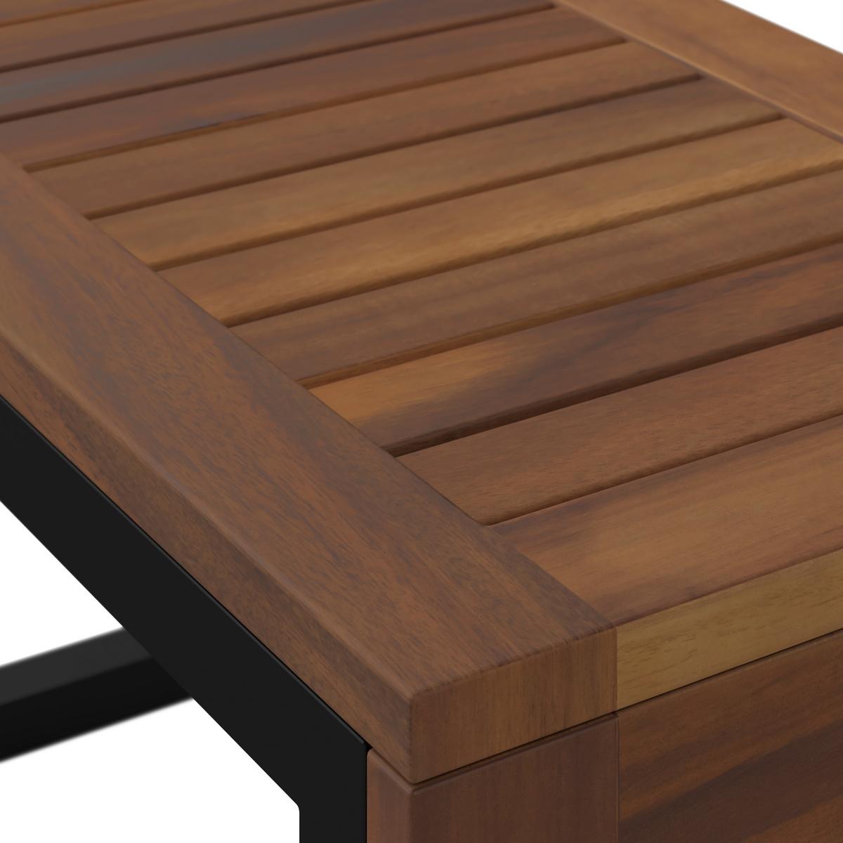 KOMPLET MEBLI TARASOWYCH SALERNO - szary, Design, metal/drewno (175/253cm) - Ambia Garden