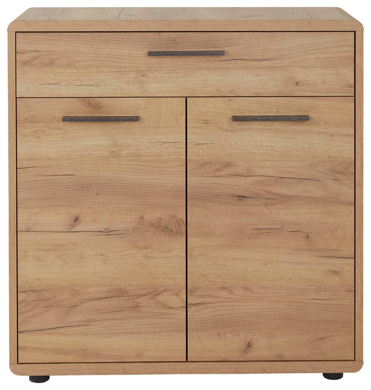 Comodă FONTANA - culoare lemn stejar, Modern, material pe bază de lemn (84/90/32cm) - Modern Living