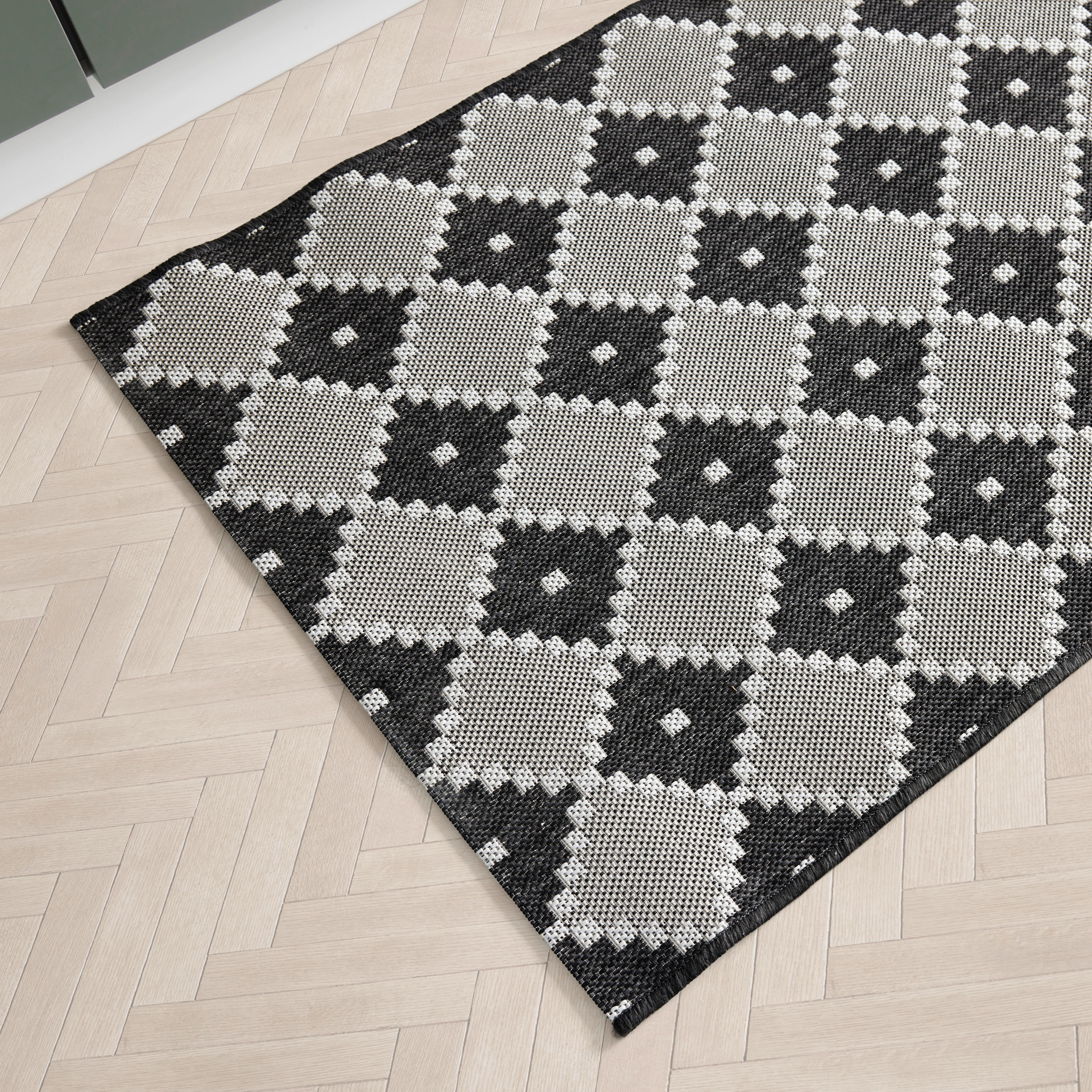 FLATVÄVD MATTA PHOENIX 2 - grå/antracit, Modern, textil (80/200cm) - Modern Living
