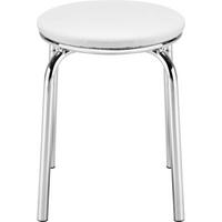Stapelhocker in Weiss - Weiss, Konventionell, Textil/Metall (46/45cm) - Mömax