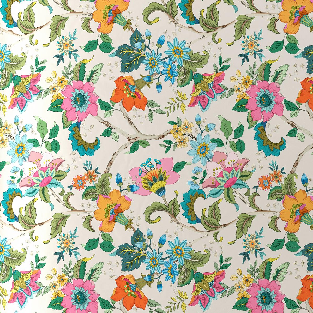 Bettwäsche Kamia Allover XXL Rosa/Türkis ca. 200x220cm - Türkis/Rosa, ROMANTIK / LANDHAUS, Textil (200/220cm) - Mömax