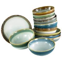 Set Posod Cascade Bunt, 12-Delni - večbarvno, Basics, keramika - Creatable