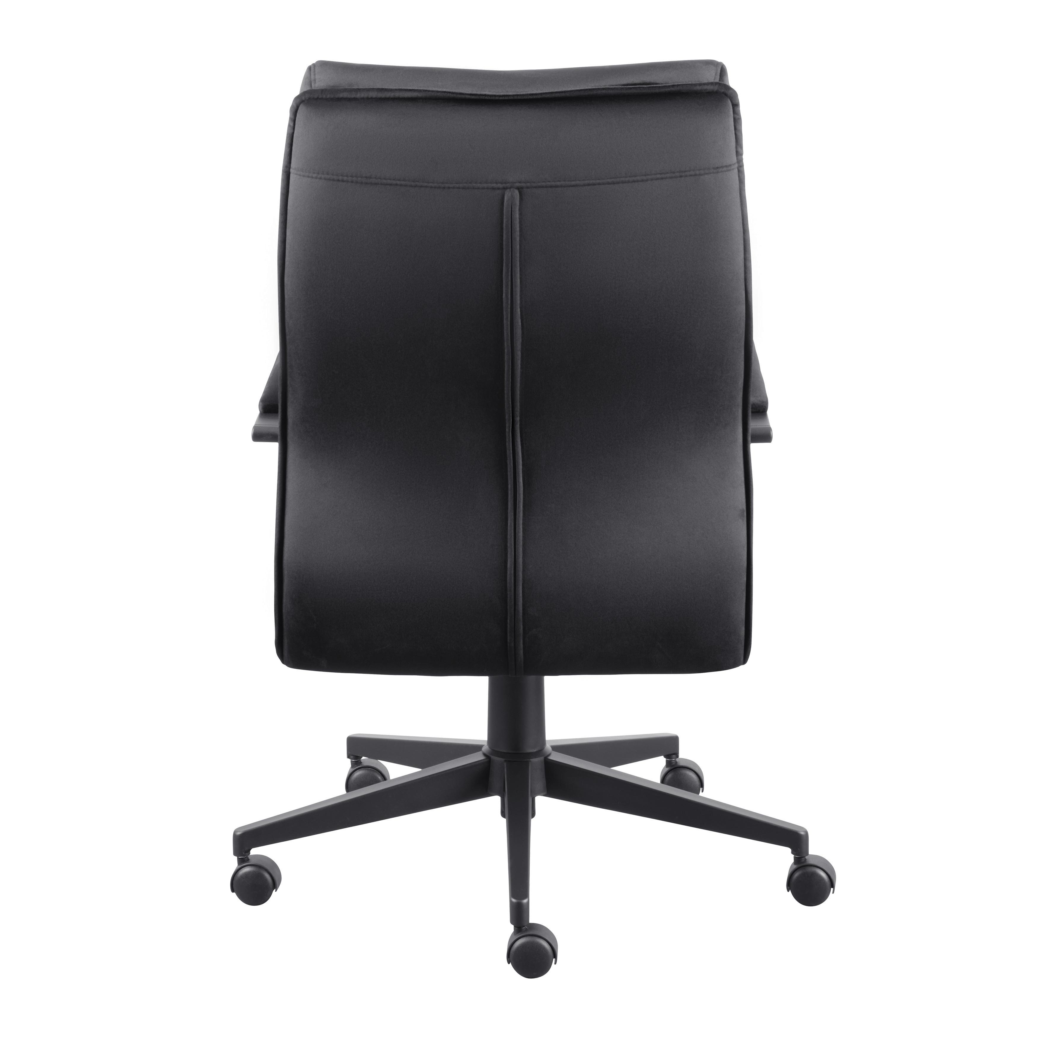 KONTORSSTOL MAN IN BLACK -EXKLUSIV- - svart, Modern, metall/textil (58/108-118/57cm) - Mömax