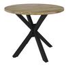 MATBORD GEMMA - svart/akaciefärgad, Modern, metall/trä (100/76cm) - Bessagi Home