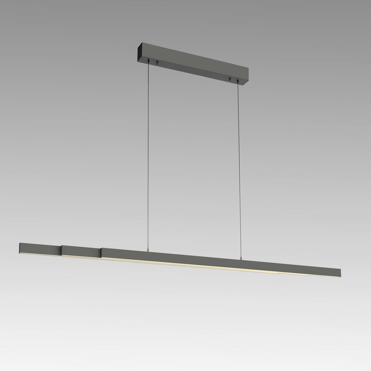 LAMPA WISZĄCA LED 2598-13 ADRIANA - antracytowy, Design, tworzywo sztuczne/metal (179/55/150cm) - Paul Neuhaus