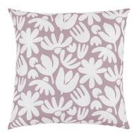 Zierkissen Betty Weiß/Mauve ca. 40x40cm - Mauve/Weiß, KONVENTIONELL, Textil (40/40cm) - Mömax