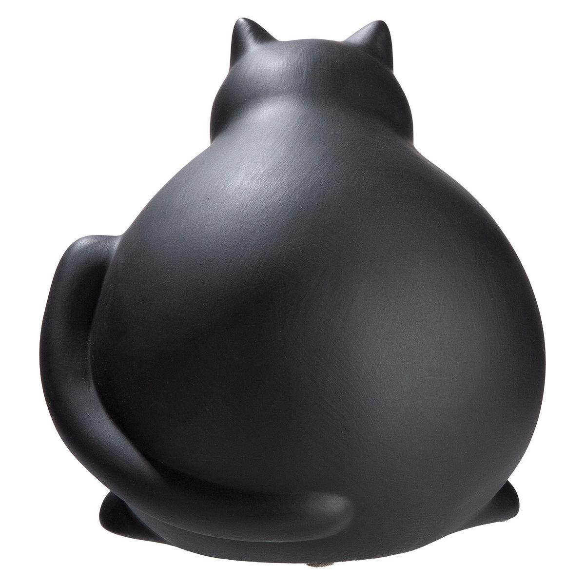Dekokatze Molli Schwarz - Schwarz, Basics, Keramik (27/30/26cm)