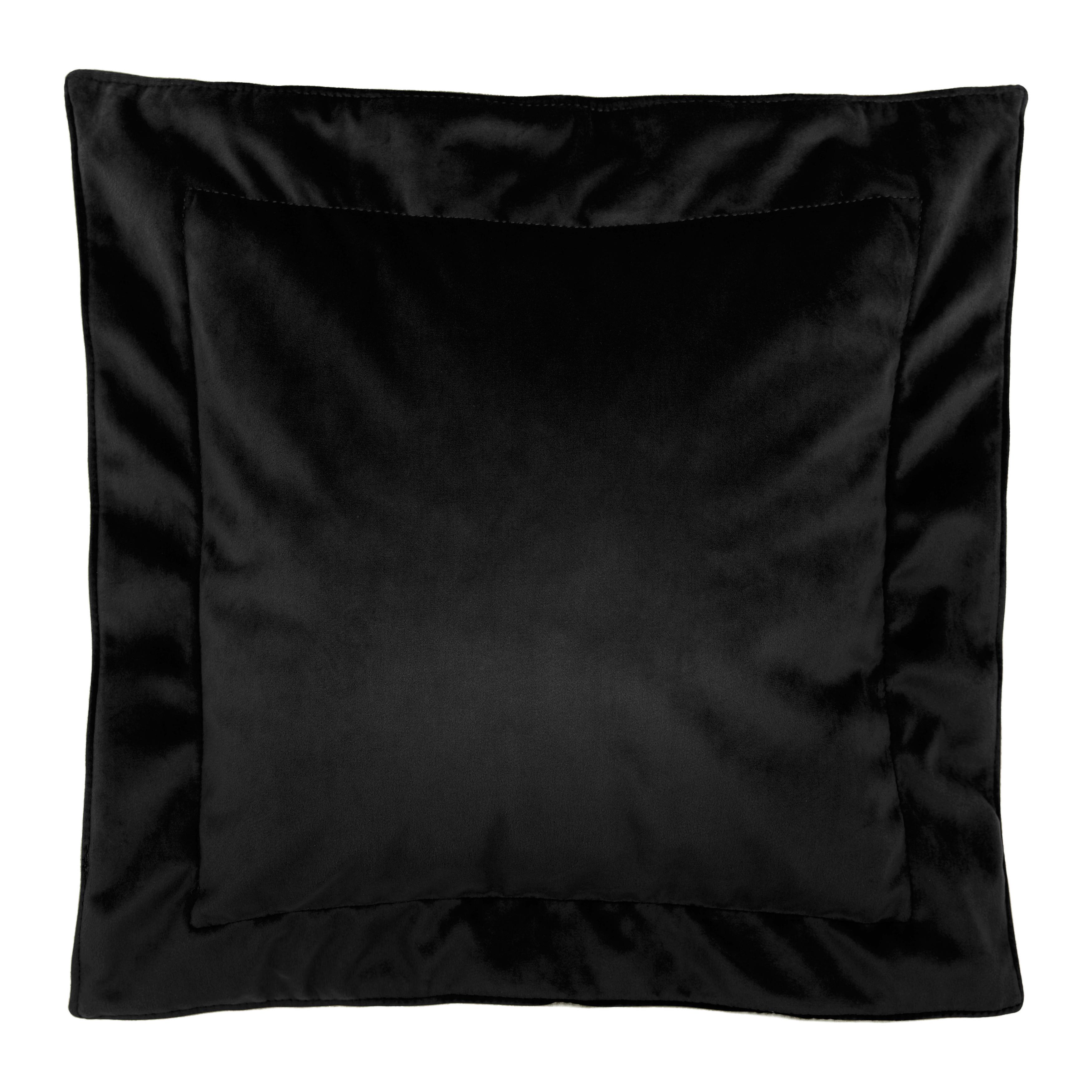 Sofakissen Trendy Schwarz ca. 40x40cm - Schwarz, Modern (40/40cm) - Premium Living