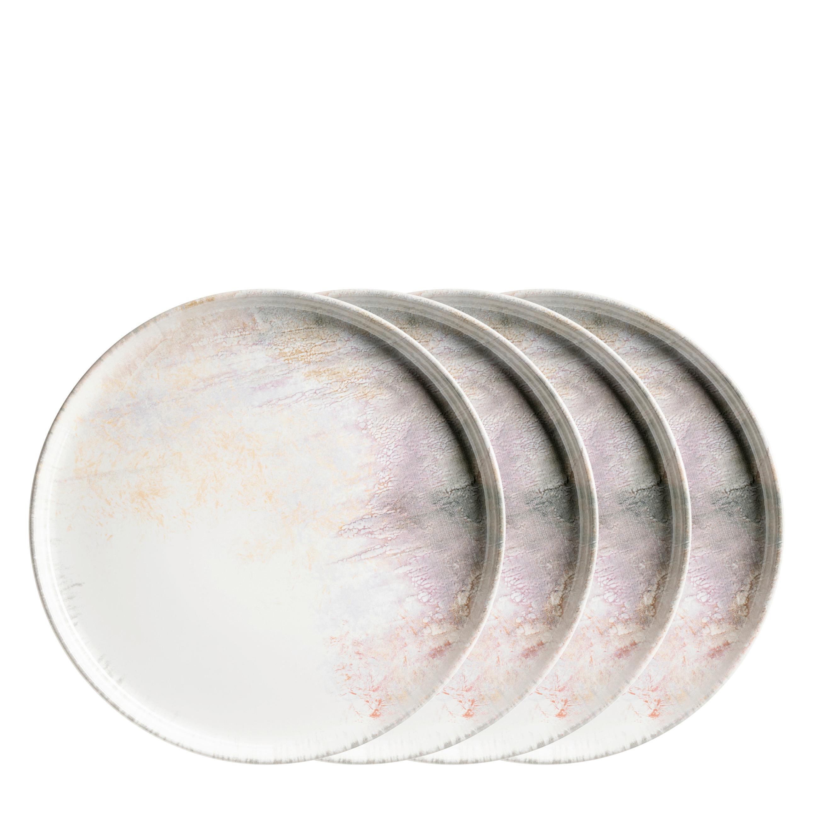 Platzteller 935636 - Weiss/Lila, Basics, Keramik (32,5/2,5cm) - Mäser