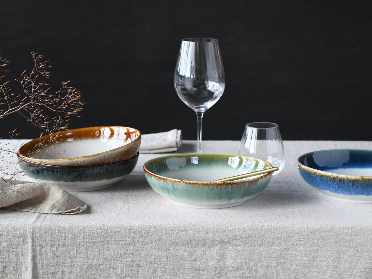 Set Posod Cascade Bunt, 4-Delni - modra/siva, Basics, keramika (22,5/5cm) - Creatable