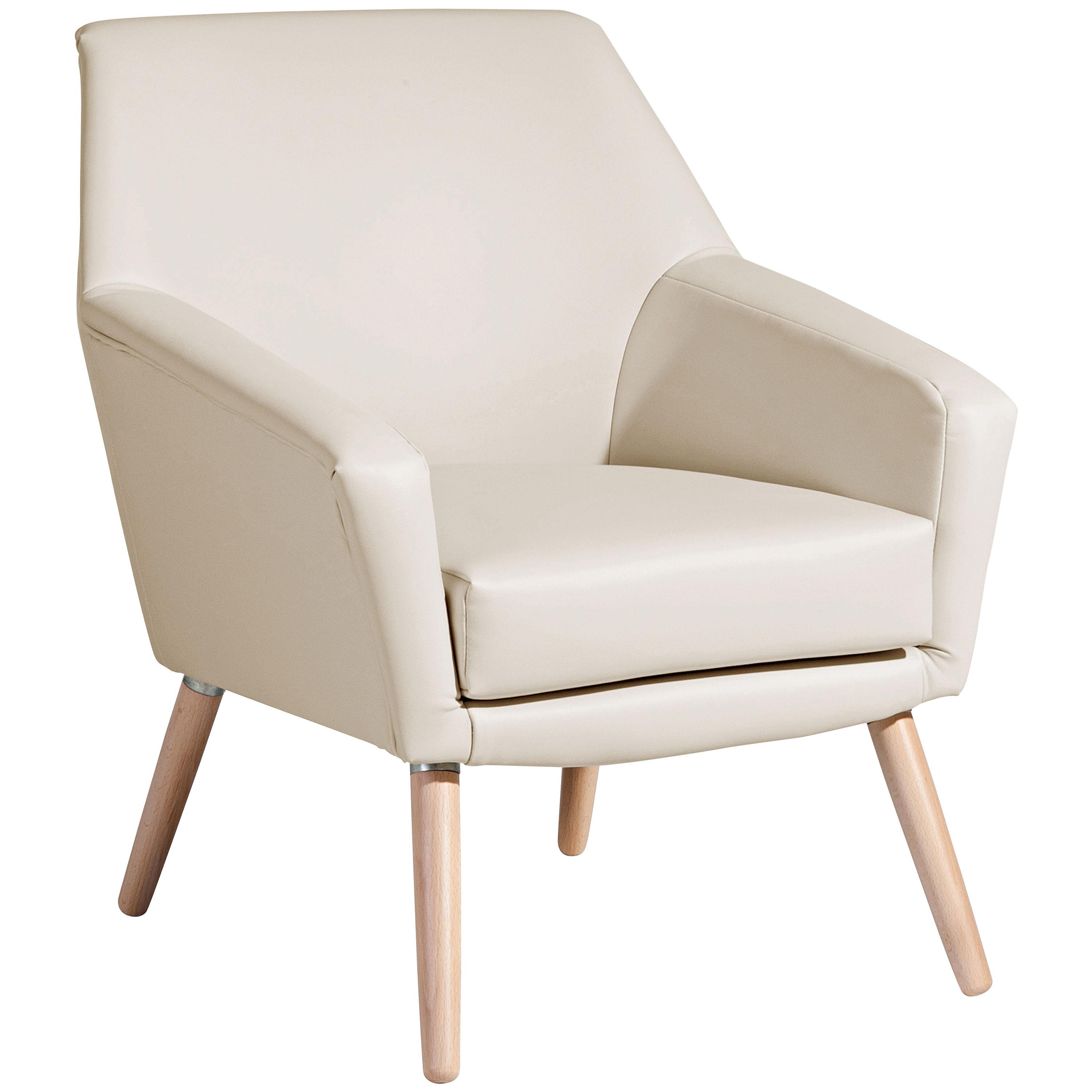 SESSEL ALEGRO - Beige/Buchefarben, Design, Holz/Textil (67/81/71cm) - Max Winzer