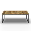 LOUNGEGRUPP SILAS - akaciefärgad/cremefärgad, Modern, metall/trä (130/85/80cm) - Bessagi Garden