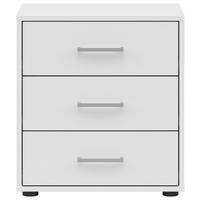 Noptieră SMART 3 - alb, Konventionell, material pe bază de lemn (50/54/35cm)