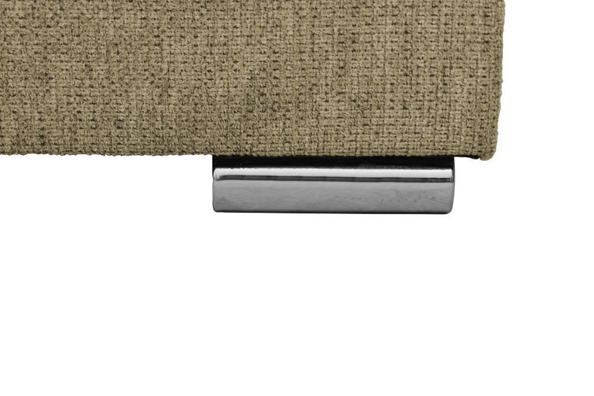 Kutna Garnitura Senso - maslinasto zelena/boje kroma, Moderno, tekstil/drvo (197/346/183cm) - Modern Living