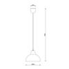HÄNGLAMPA MICHAEL - vit/svart, Modern, metall/plast (20/20/100cm) - Mömax