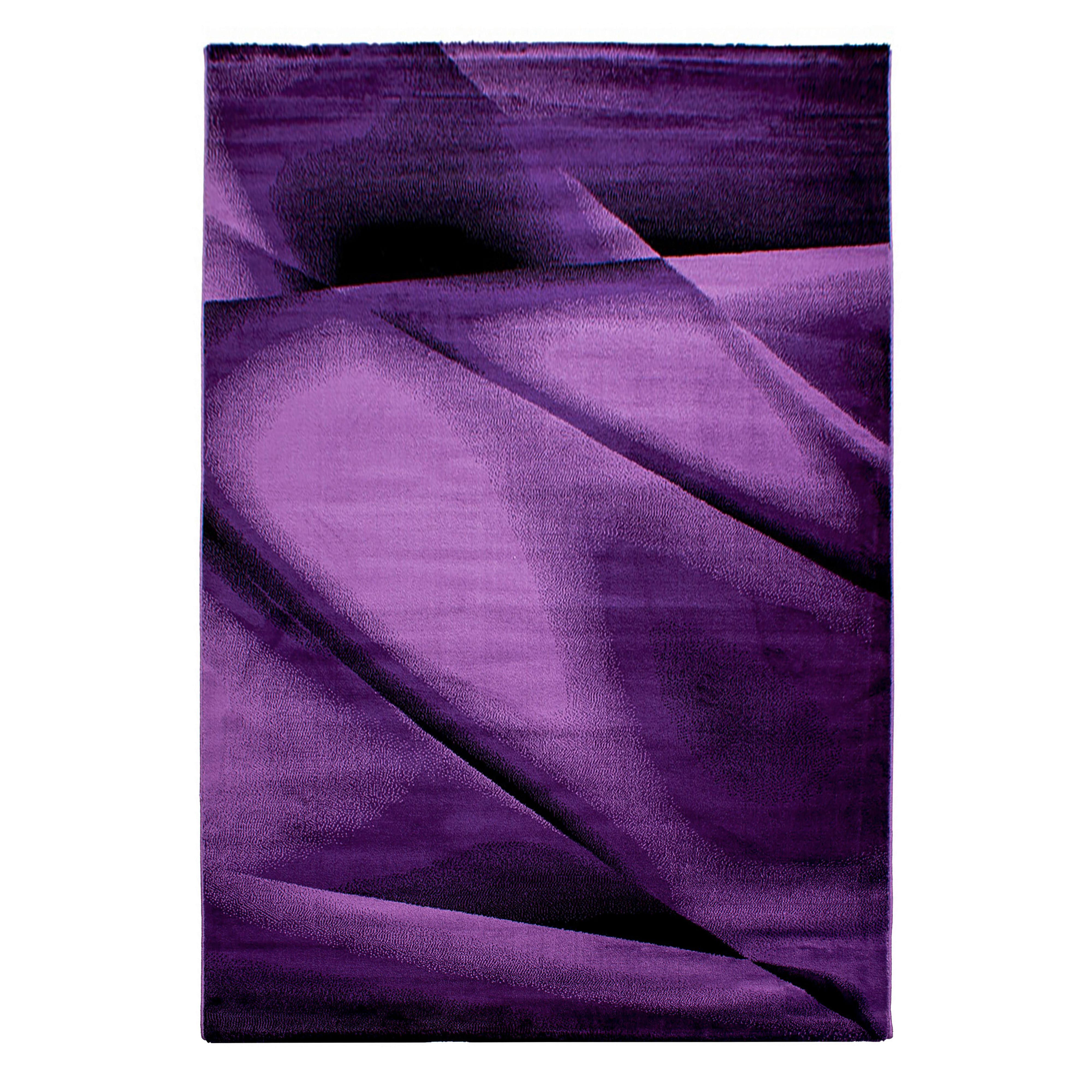 Flachwebeteppich Miami Lila ca. 240x340cm - Lila, Design, Textil (240/340cm) - Novel