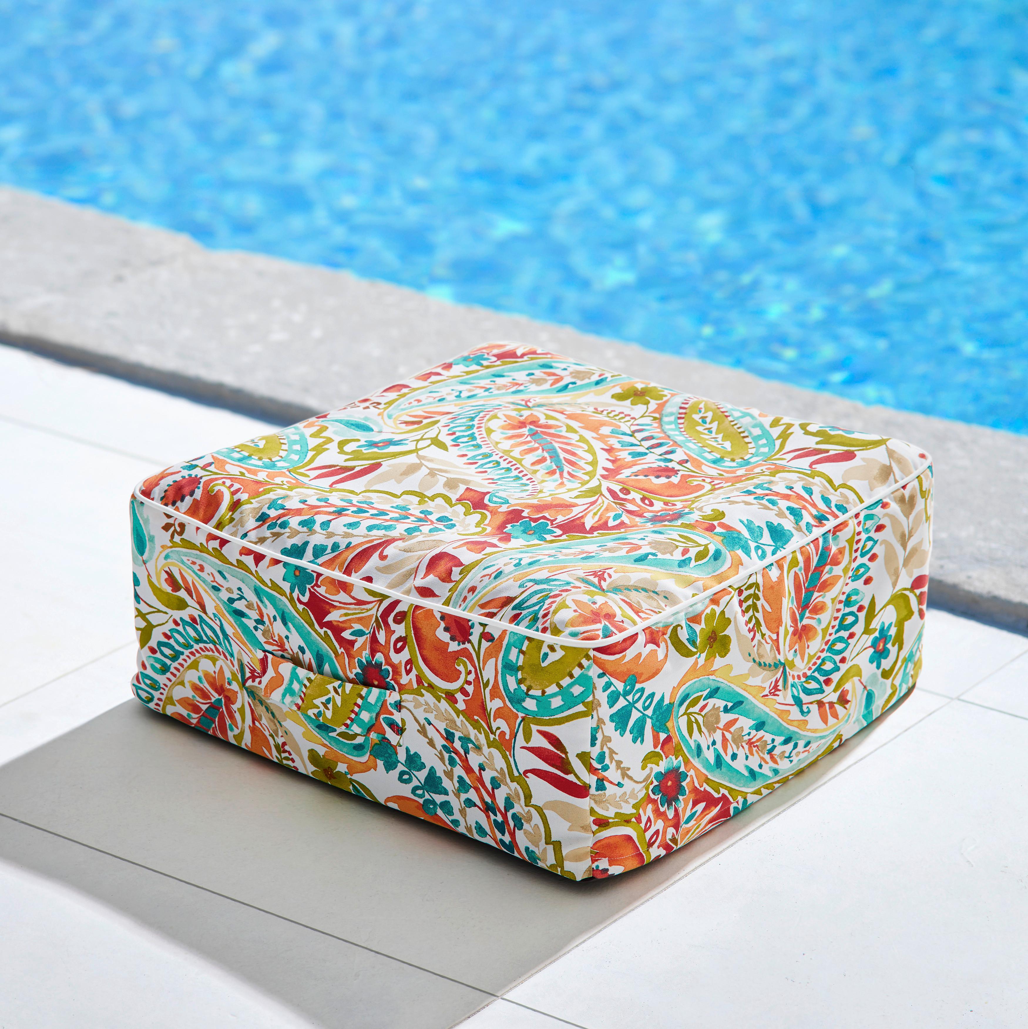 Pouf Cassy Multicolor ca. 60x23 cm - Multicolor, MODERN, Textil (60/23/60cm) - Bessagi Garden