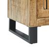 GARDEROB EVEREST -EXKLUSIV- - svart/naturfärgad, Natur, metall/trä (88/187/40cm) - Mömax