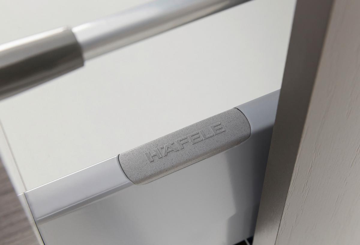 Hochschrank in Grau 'Arezzo' - Silberfarben/Alufarben, Basics, Holzwerkstoff/Kunststoff (40/180/35cm) - Held