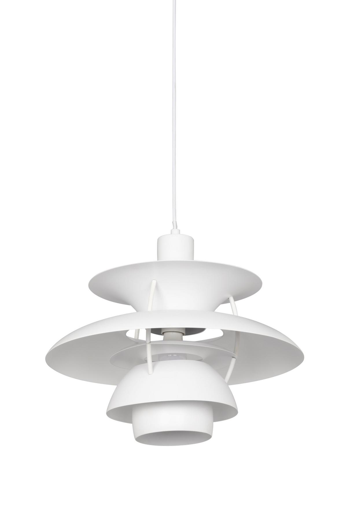 LAMPA WISZĄCA COPENHAGEN - biały, Design, metal (40/150cm) - Novel