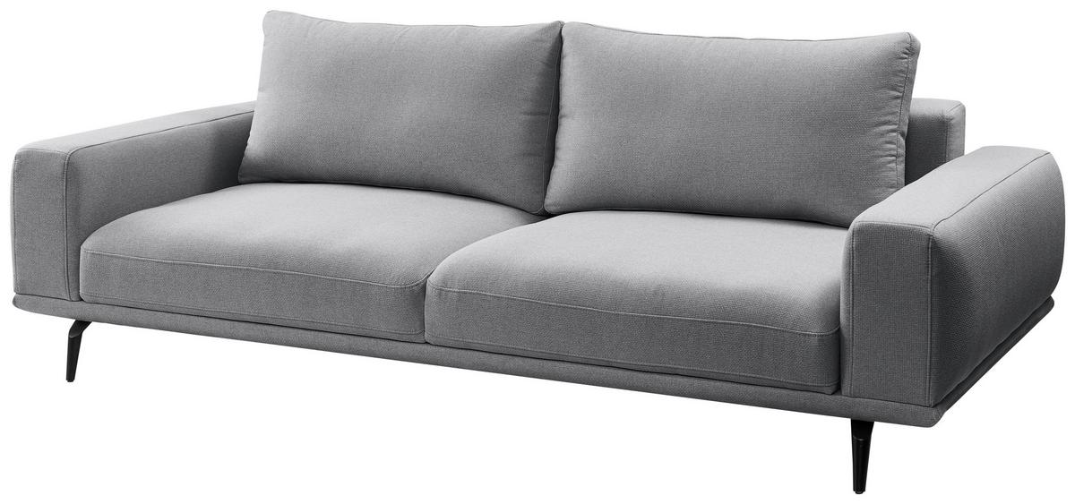 Canapea cu 3 locuri SELENE - gri, Modern, textil (242/89/115cm) - MID.YOU