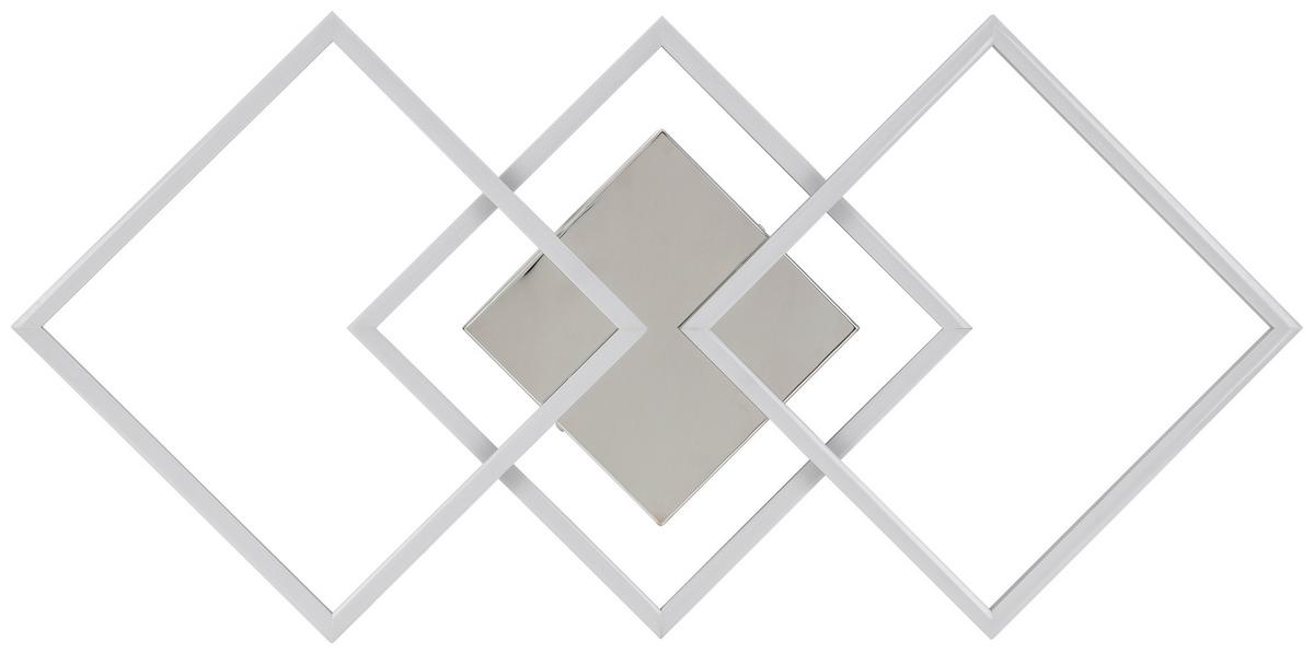 Stropna Led-svetilka Olpü - barve aluminija, Moderno, kovina/umetna masa (72,4/35,4/5,2cm) - Modern Living