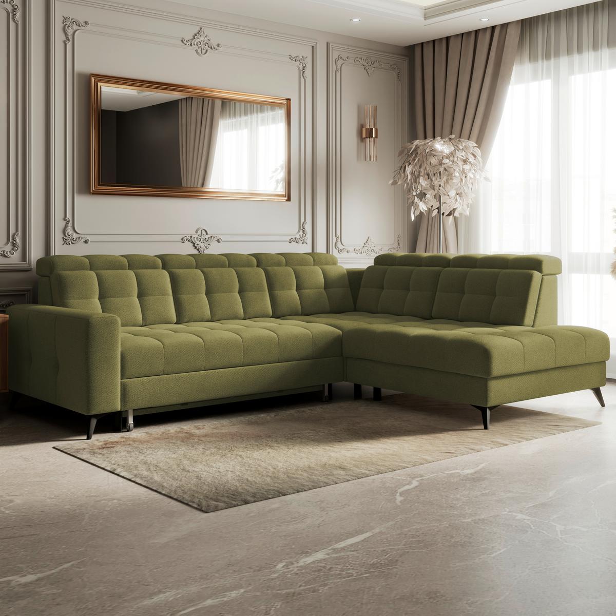 Coltar BARLETTA - verde, Romantik / Landhaus, textil (289/228cm) - Luca Bessoni