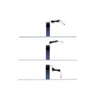 Lampă aplicată SLIMLINE - negru, Modern, plastic (60cm)