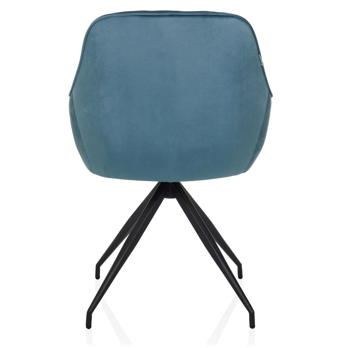 Naslanjač Elverum, Modrosiva - črna/modrosiva, Moderno, kovina/tekstil (58/87/57cm) - MID.YOU