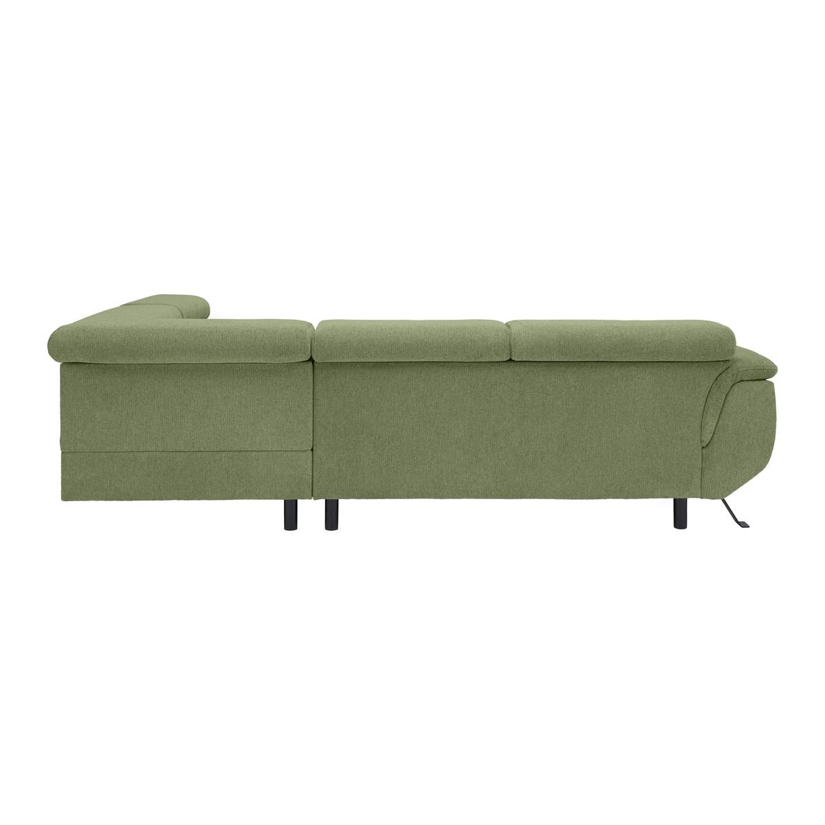 Kutna Garnitura Raven - maslinasto zelena/crna, Moderno, tekstil/metal (257/76-92/96cm) - Modern Living