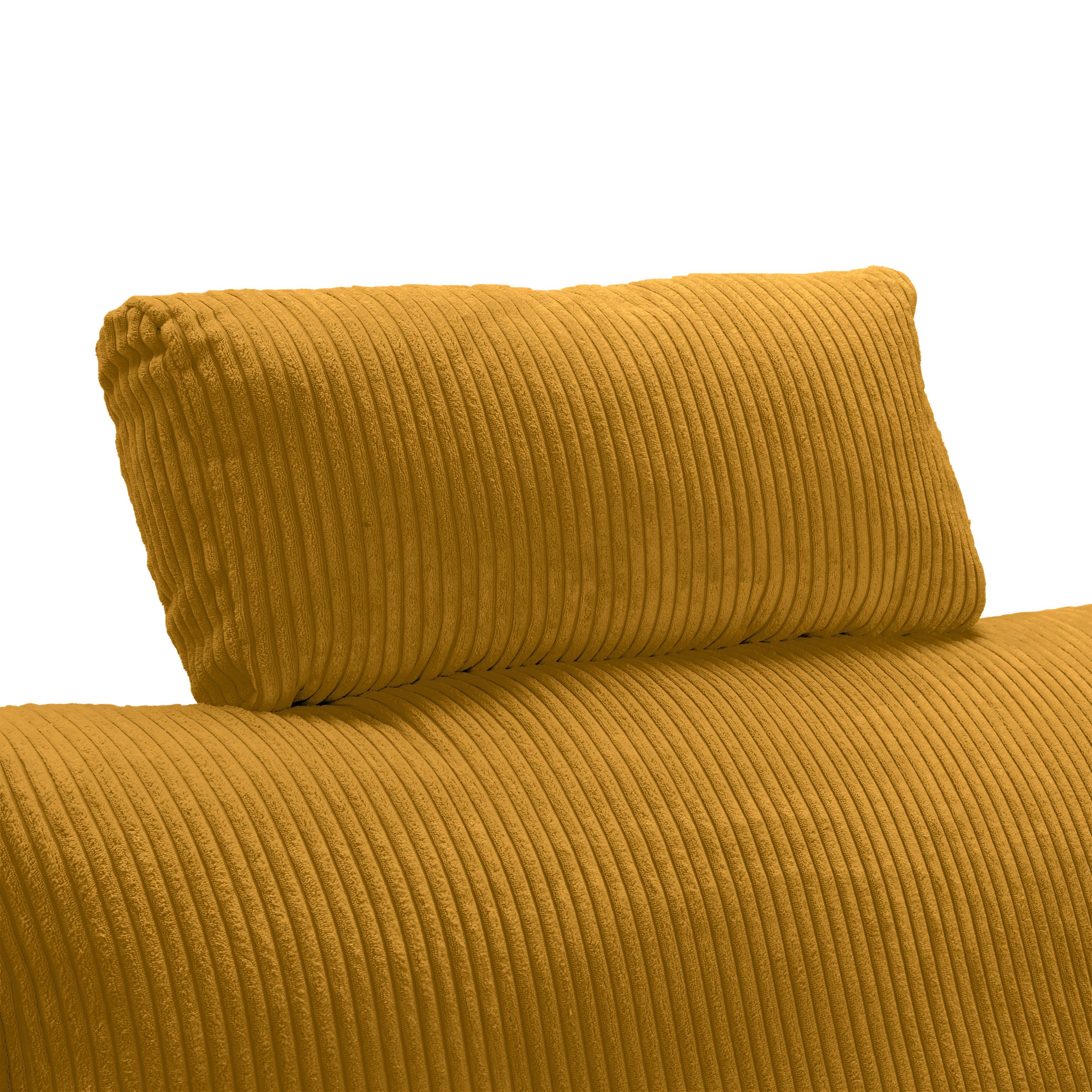 Kopfstütze Lille Currygelb - Currygelb, MODERN, Textil (58/23/10cm) - Mömax