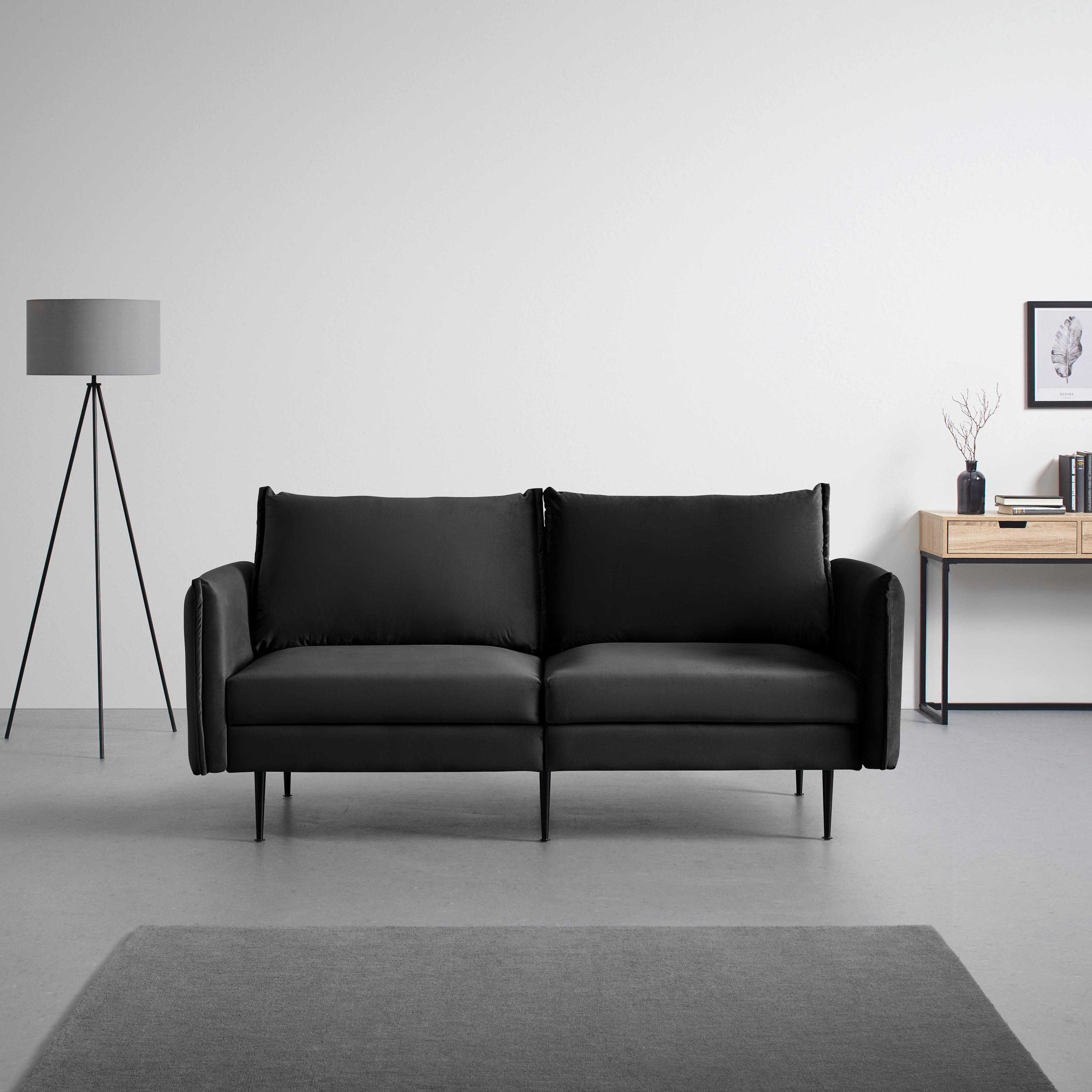 Trosjed Yara - tamno siva/crna, Moderno, drvo/metal (194/77/92cm) - Bessagi Home
