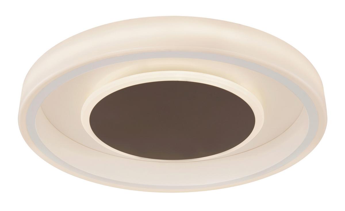Stropna Led-svetilka Goffi, S Sijalko - bela/opal, Konvencionalno, kovina/umetna masa (50/9cm) - Globo