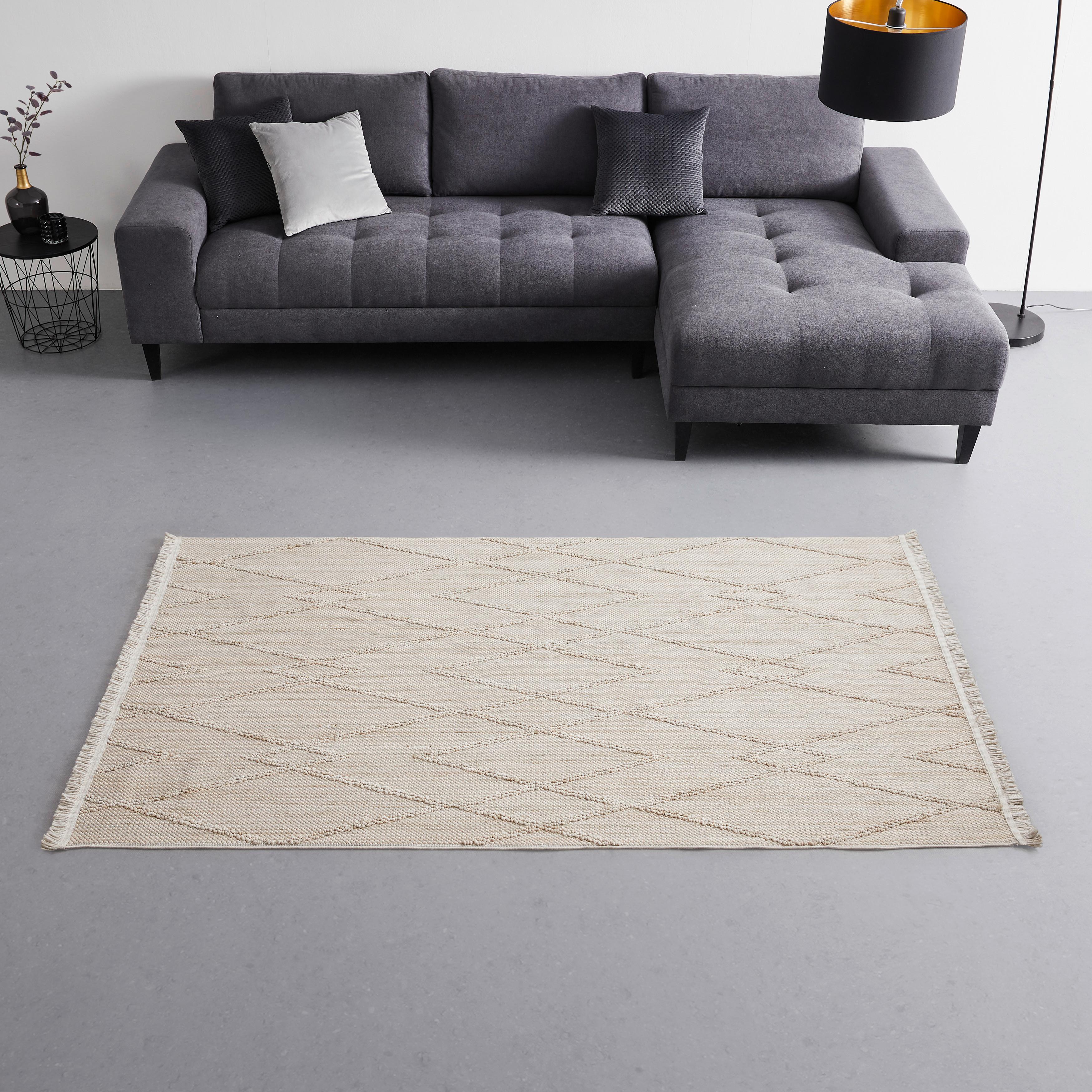 Szőtt Szőnyeg Adelina 3 Kb. 120x170cm - Bézs, Lifestyle, Textil (120/170cm) - Bessagi Home