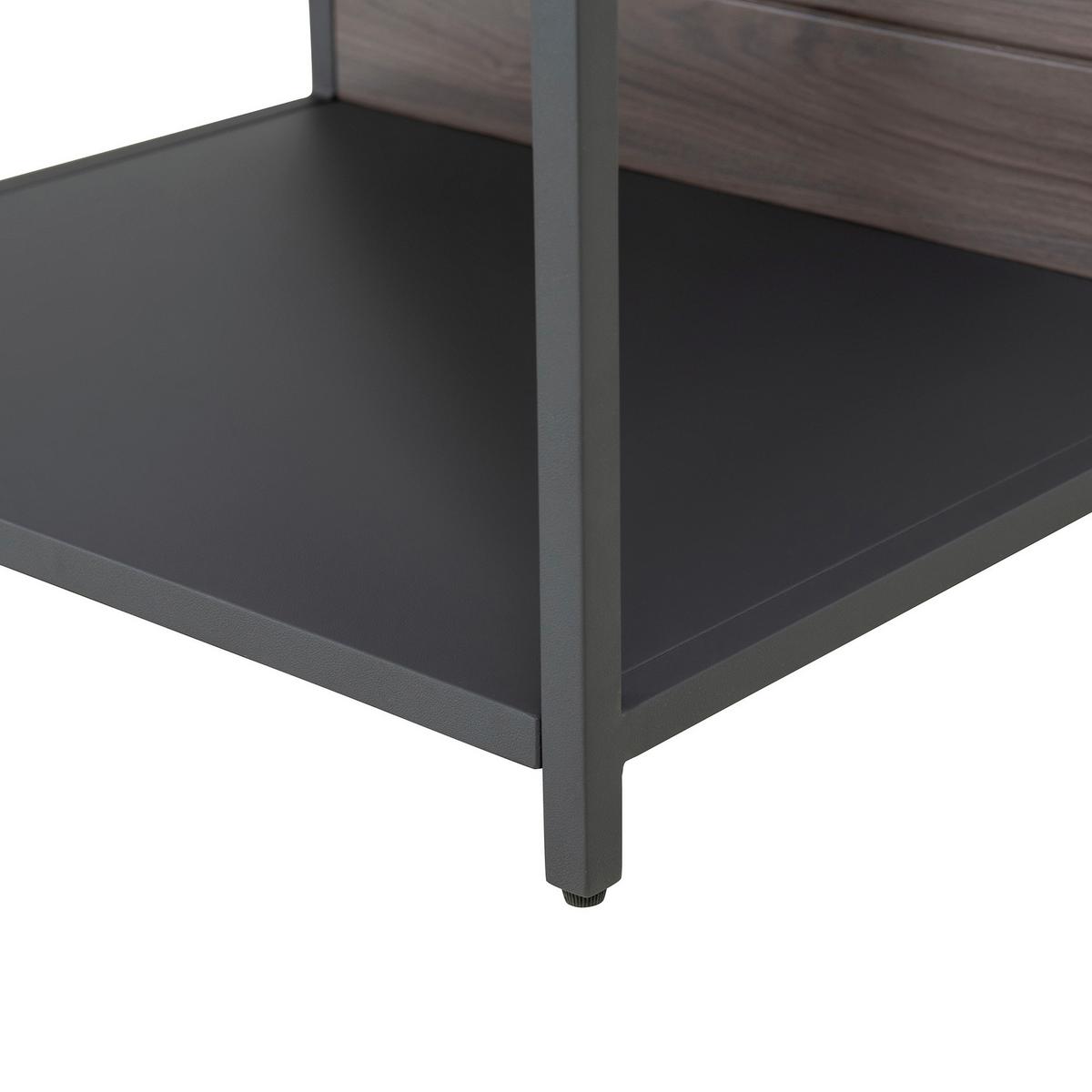 Outdoorküche Küchenregal Mambo Braun/Schwarz - Schwarz/Braun, Basics, Metall (63,5/91,5/54cm) - Modante