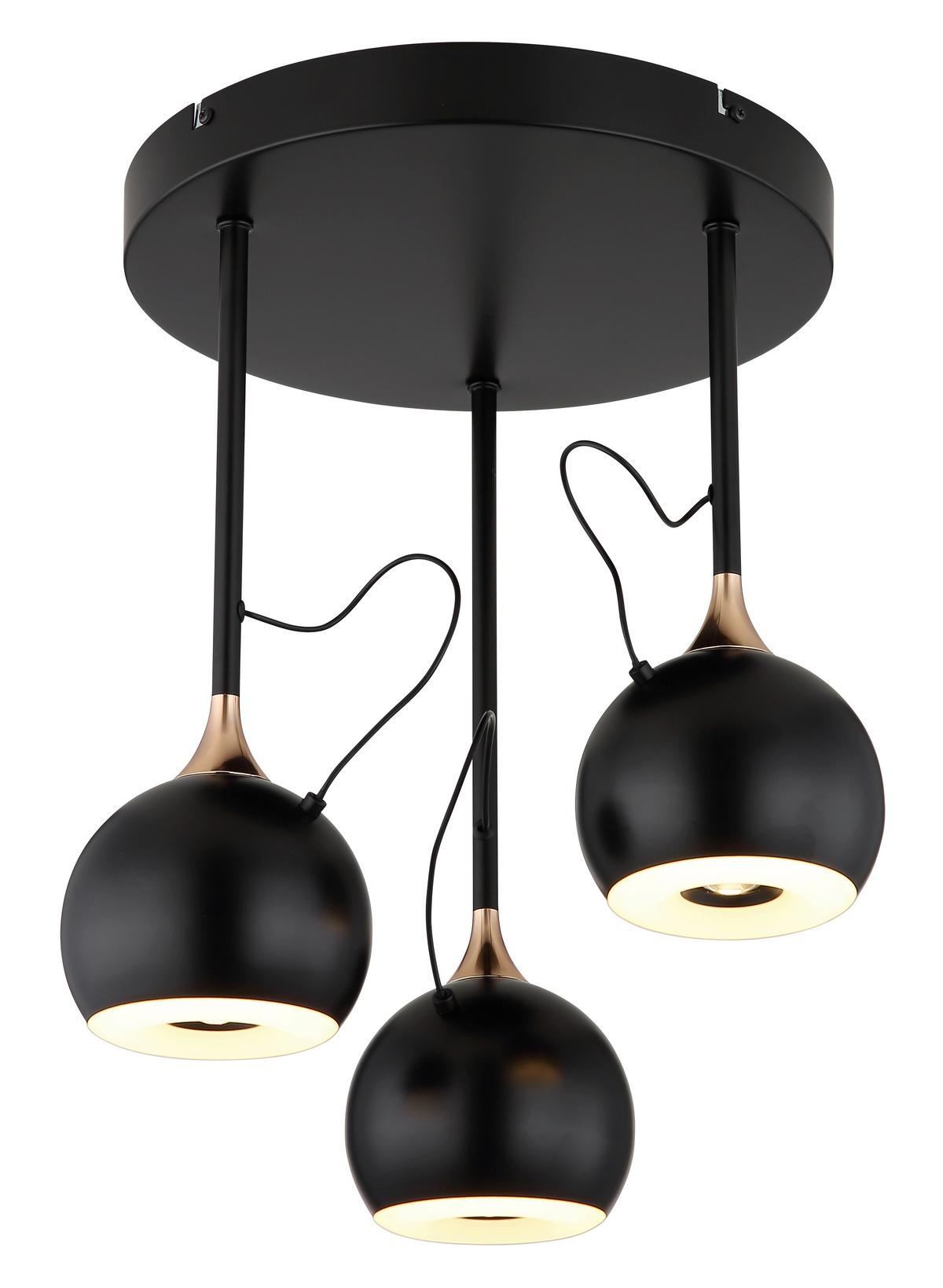 Led-deckenleuchte 15771-3d Donovan - Weiss/Goldfarben, Design, Kunststoff/Metall (32,5/42cm) - Globo