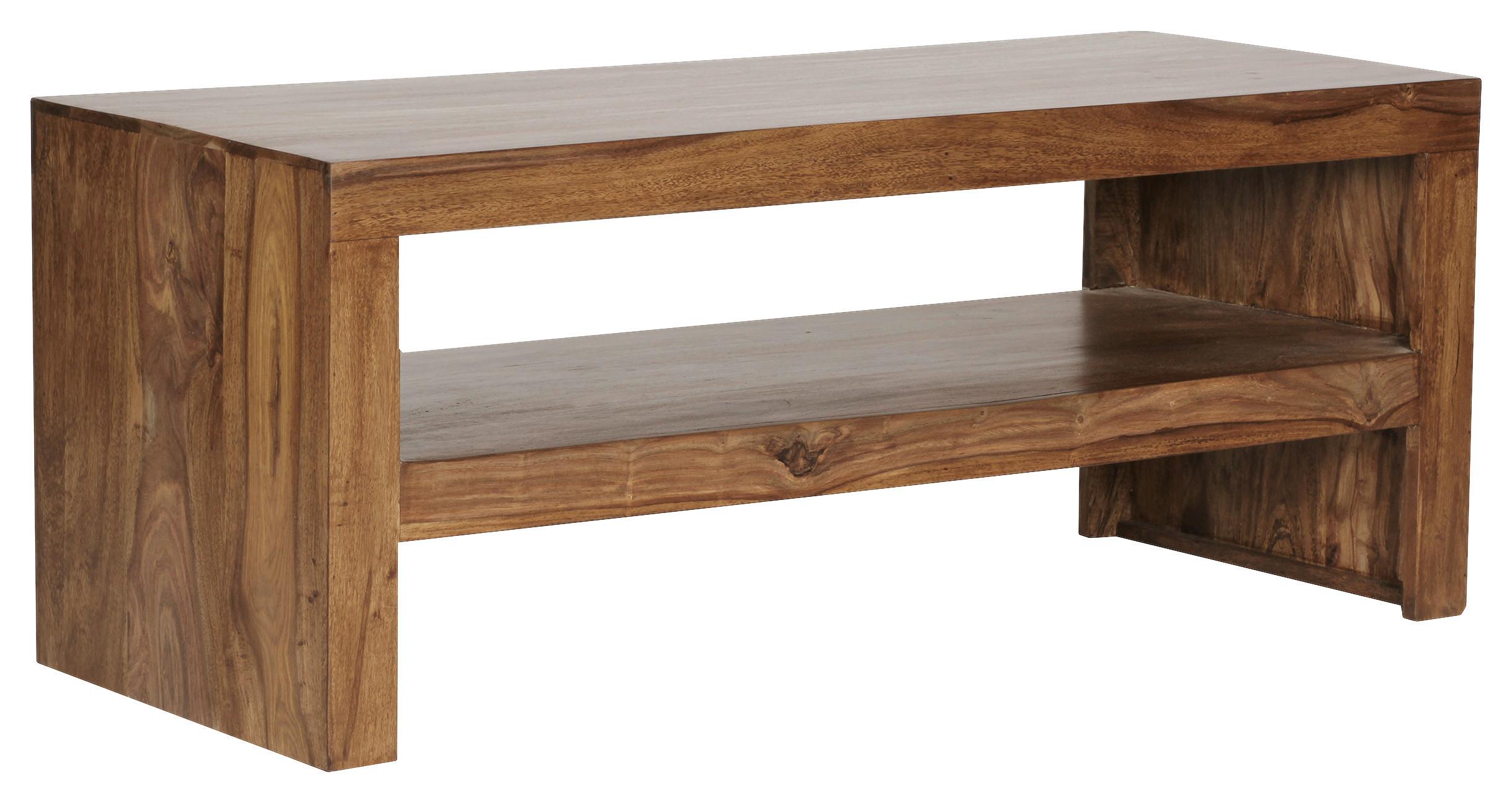 Couchtisch Mumbai ca. 110x45 cm Sheeshamholz - Sheeshamfarben, Design, Holz (110/45/45cm) - MID.YOU