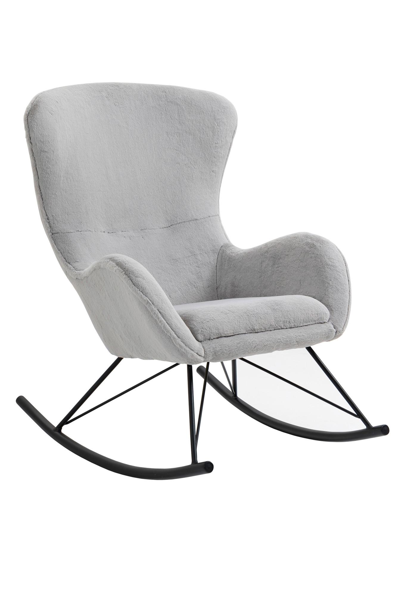 Gugalnik Lamb, Svetlo Siva - črna/svetlo siva, Moderno, kovina/tekstil (70/102/94cm) - Livetastic