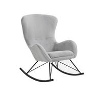 Gugalnik Lamb, Svetlo Siva - črna/svetlo siva, Moderno, kovina/tekstil (70/102/94cm) - Livetastic