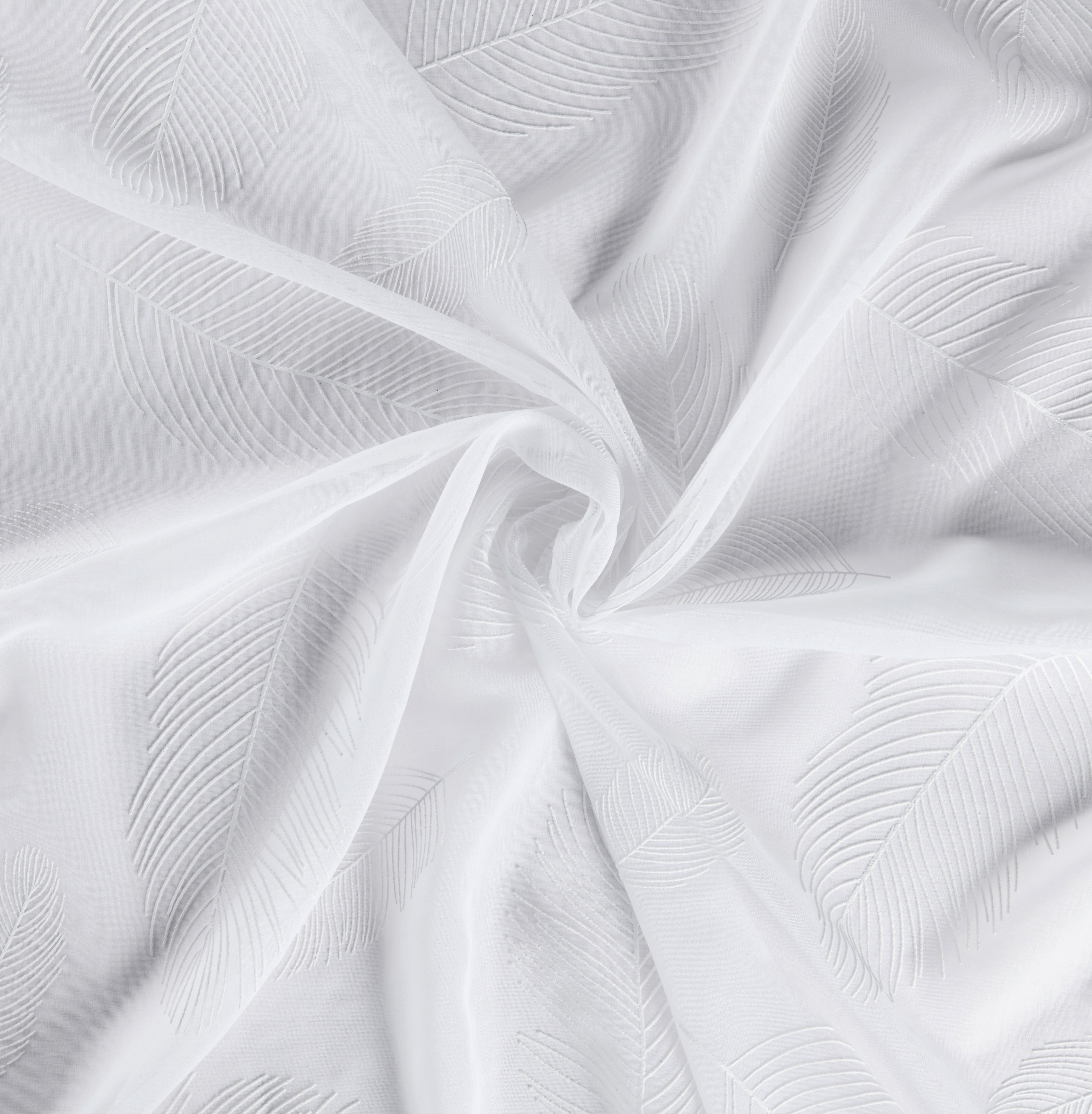 Gotova Zavjesa Farina - bijela, Romantik / Landhaus, tekstil (140/245cm) - Modern Living