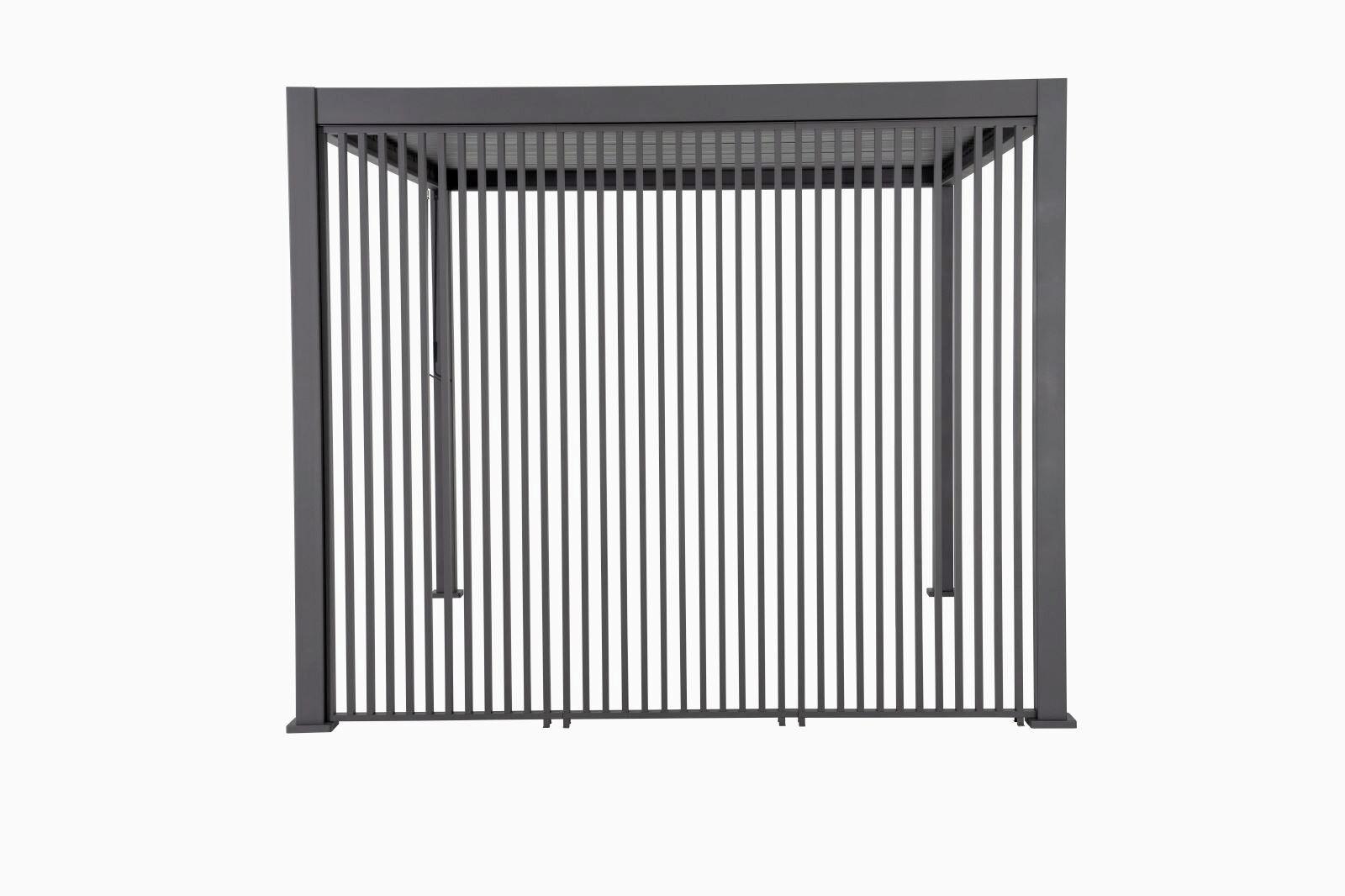 Stranski Del Za Pergolo Maridor, Antracit, 123x240cm - antracit, Moderno, kovina (123/240/10cm) - Gardenson