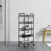 BADRUMSHYLLA SANDRO - svart, Modern, metall/plast (45/105/26cm) - Bessagi Home