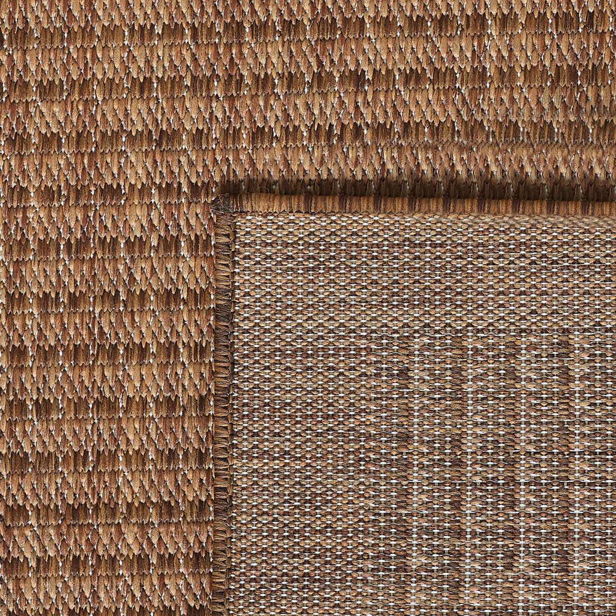 Outdoorteppich Giza Braun ca. 140x200cm - Braun, Basics, Textil (140/200cm) - Novel